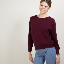 Pull col rond emmanchures marteau en cachemire - Bree 