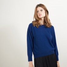 Pull col rond emmanchures marteau en cachemire - Bree 