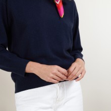 Pull col rond emmanchures marteau en cachemire - Bree 