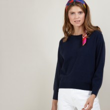 Pull col rond emmanchures marteau en cachemire - Bree 