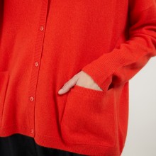 Cardigan en cachemire - Brune 7081 fusion - 15 Orange