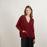 Cardigan en cachemire - Brune 7082 grenade - 51 Bordeaux