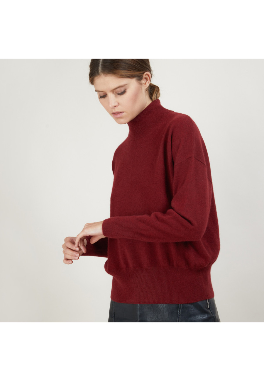 Cashmere sweater with high neck - Bassa