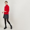 Pull col roulé en cachemire - Bauhaus 7080 dahlia - 52 Rouge