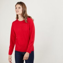 Round neck sweater 100% cashmere. BERLINE