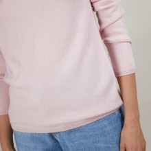 Round neck sweater 100% cashmere. BERLINE