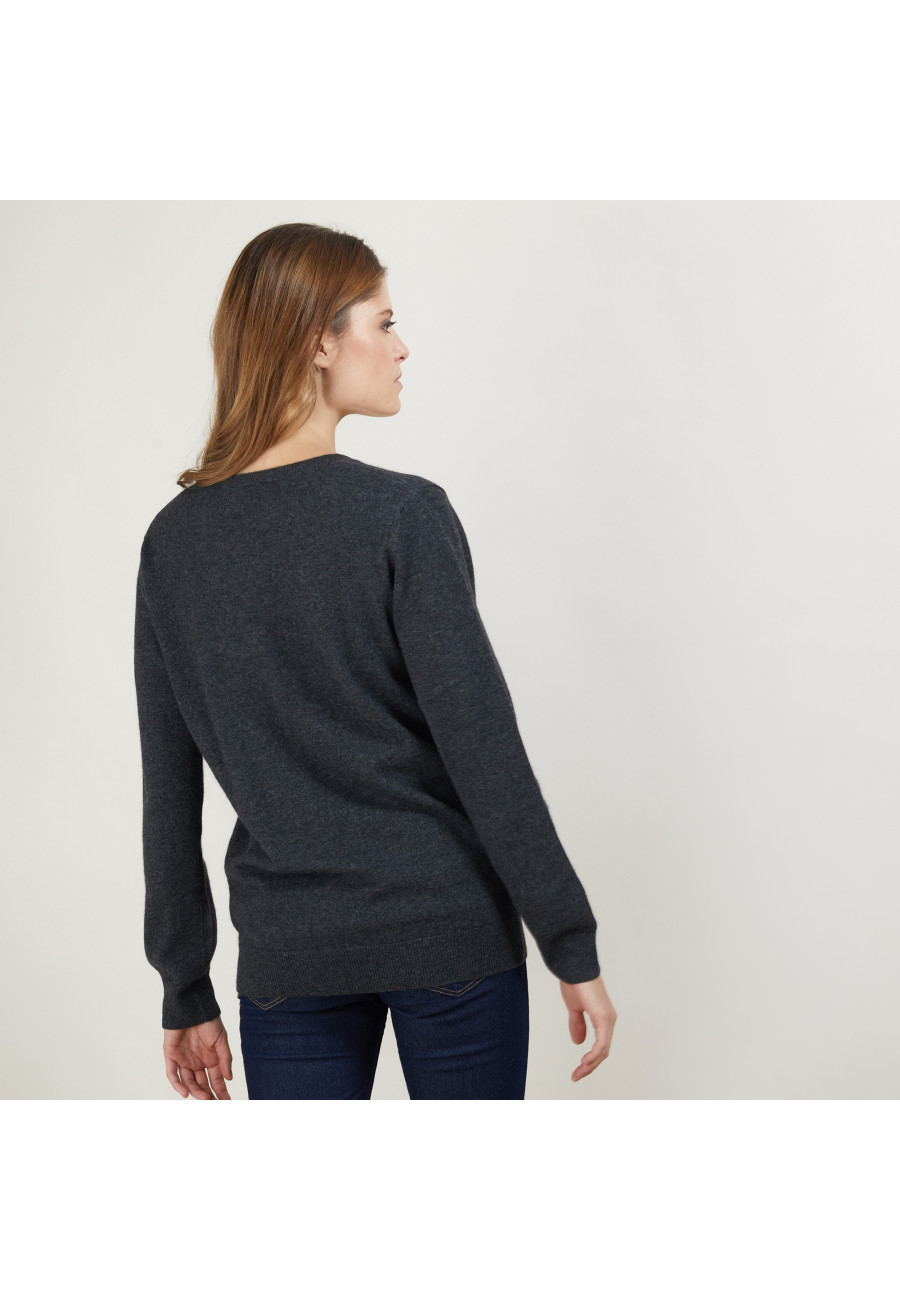 Pull col V en cachemire - Abel