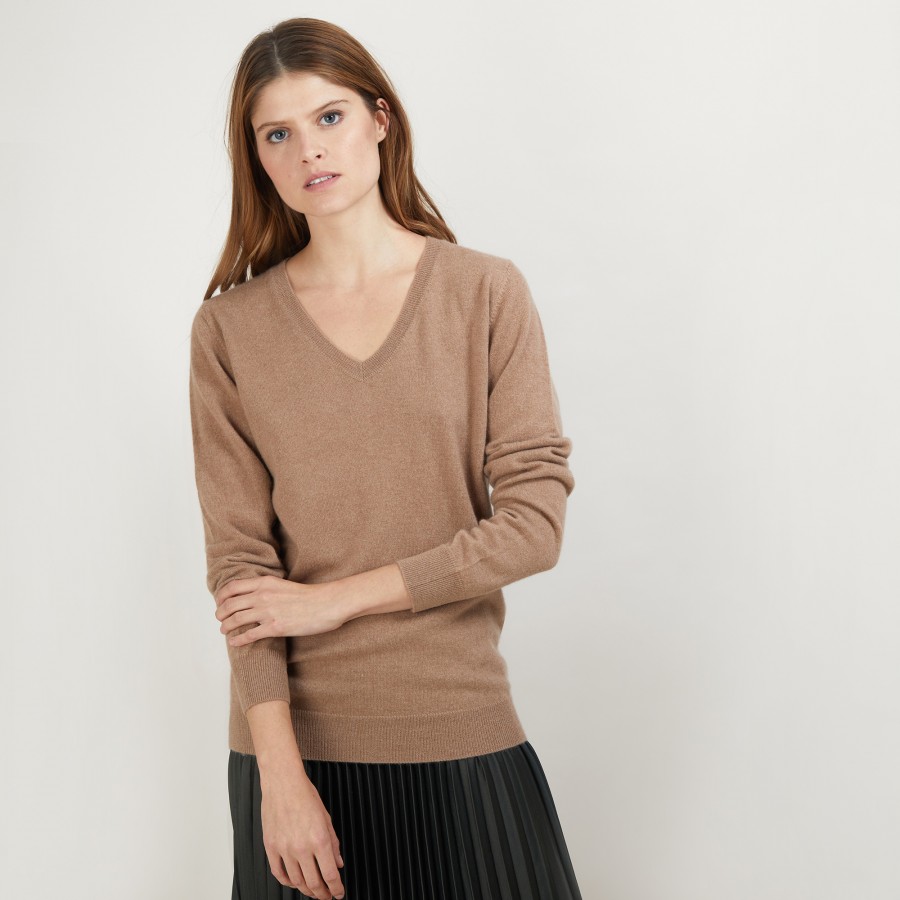 Pull col V en cachemire - Abel