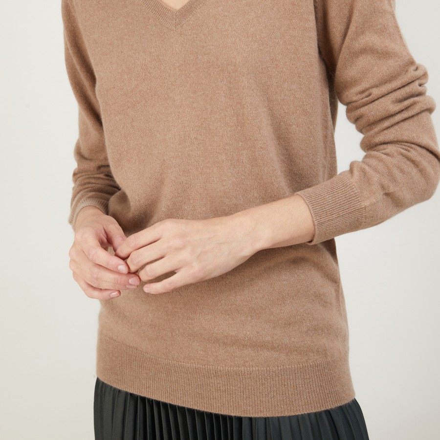 Pull col V en cachemire - Abel