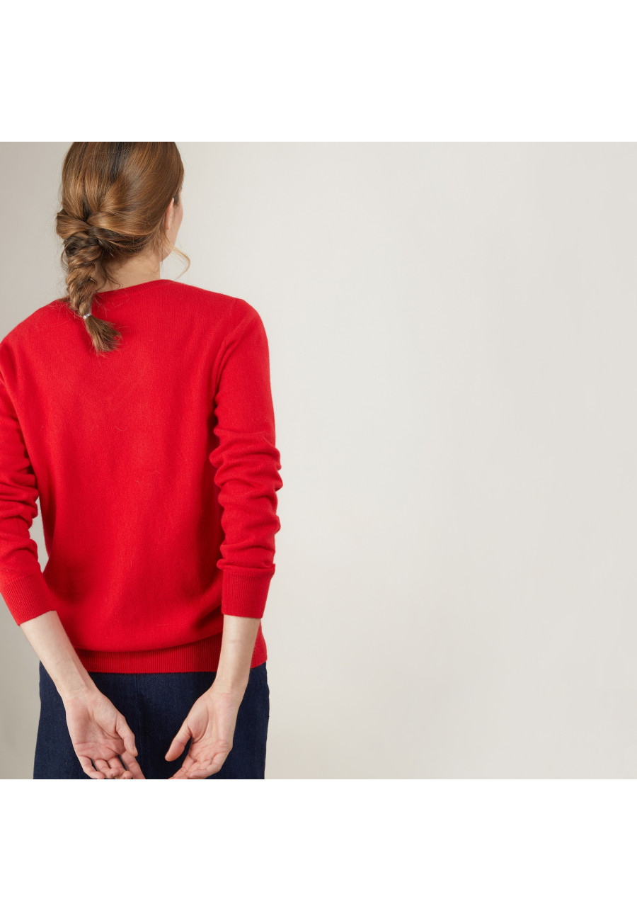 Pull col V en cachemire - Abel