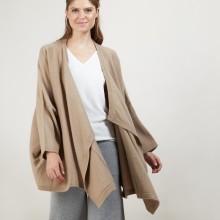 Gilet oversize en cachemire - Blondine 7001 dune - 14 Beige foncé