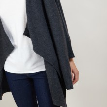 Gilet oversize en cachemire - Blondine 7011 ombre - 10 Gris foncé