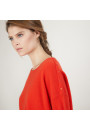 Pull ample en cachemire boutons épaule - Brook 7081 fusion - 15 Orange