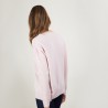 Pull ample en cachemire boutons épaule - Brook 7084 opale - 24 Rose clair