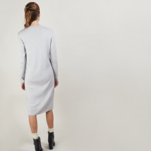 Robe en laine boutons épaule - Frankie 