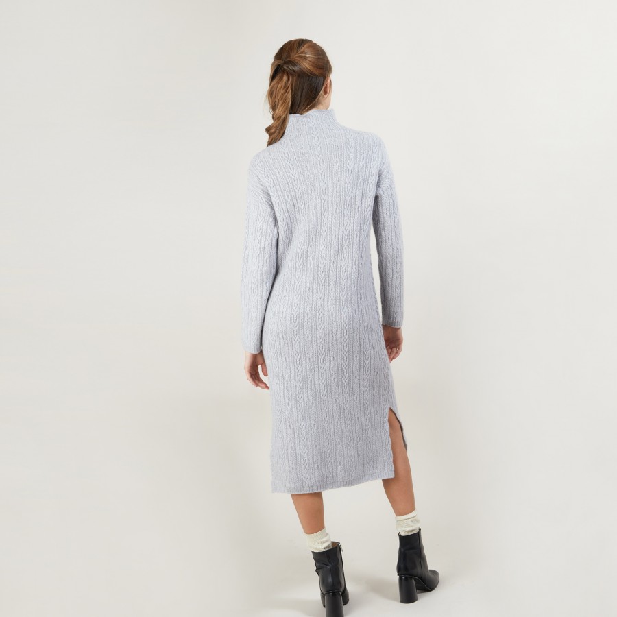 4-ply cashmere cable-knit dress - Gisele
