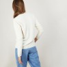 Cardigan col rond en cachemire - Balletto - 7002 arome - 82 Ecru