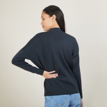 Buttoned shoulder wool sweater - Gipsy