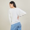 Cotton cashmere boat neck sweater - Felice