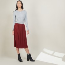 Pleated wool skirt - Faustina