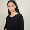 Pull col rond 100% Laine - Betina 7010 noir - 01 Noir