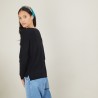 Pull col rond 100% Laine - Betina 7010 noir - 01 Noir