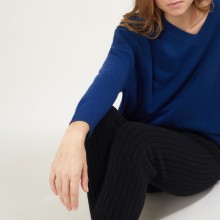 Recycled cashmere and wool pants - Gaby