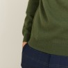 Pull à col montant en cachemire - Balzan 7050 bronze - 83 Kaki