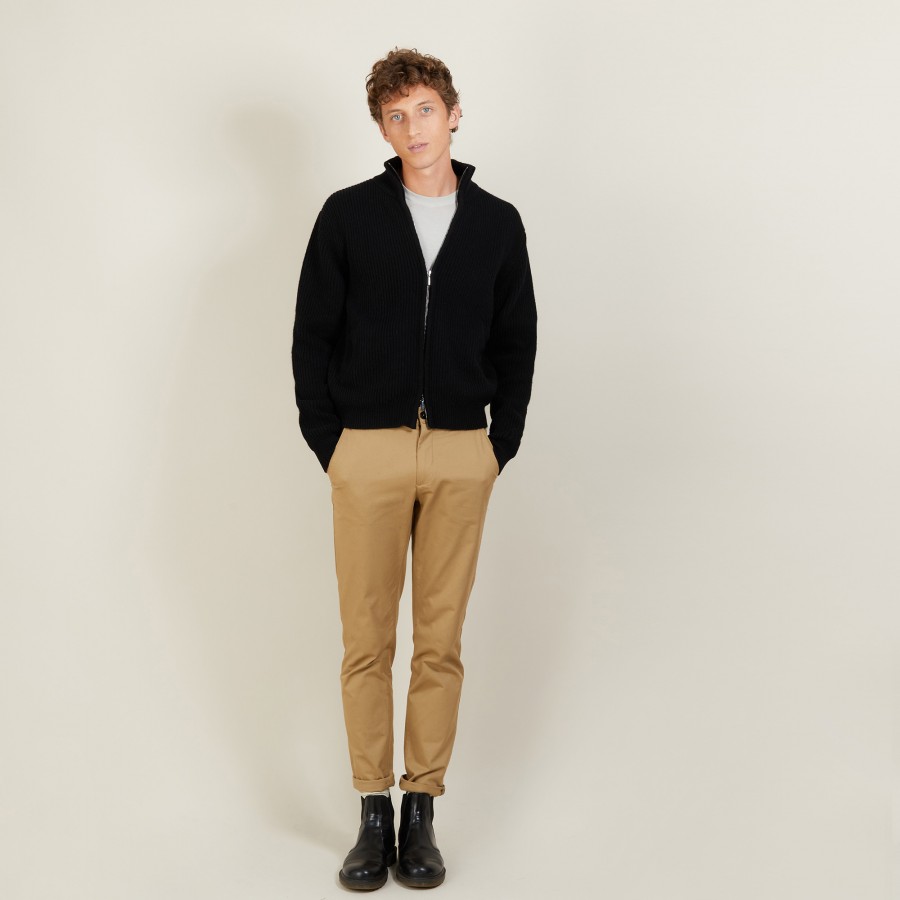 Cachemire zipped jacket -LOUIS