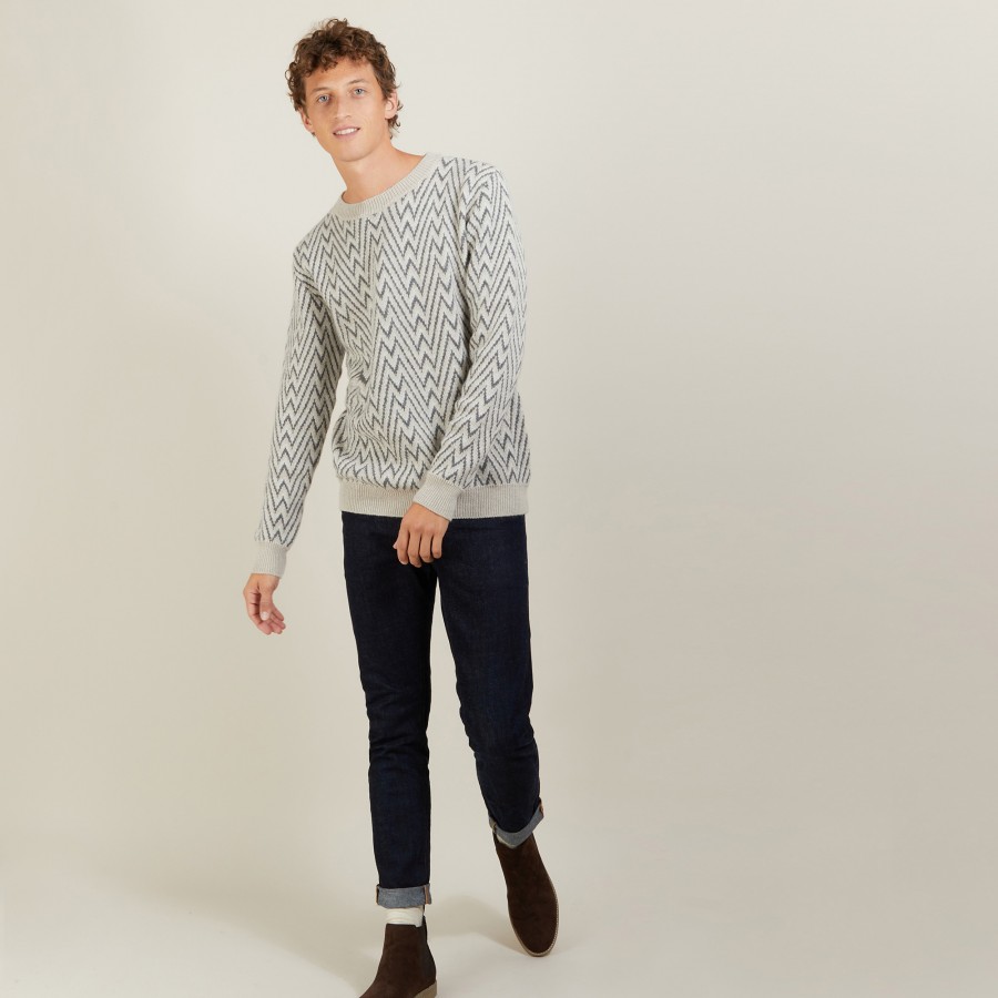 Wool and Alpaca Pullover-LUKA