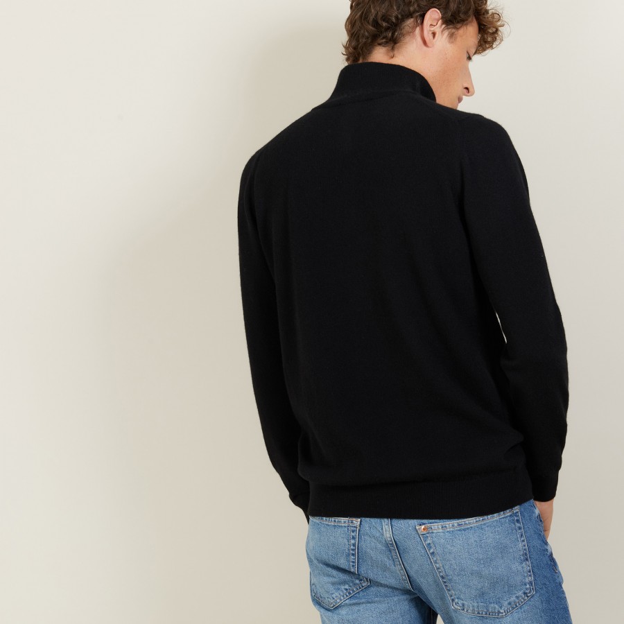 Pull en cachemire col zippé - Emile