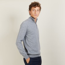 Pull en cachemire col zippé - BLAISE