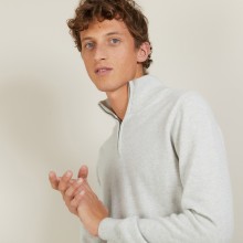 Pull en cachemire col zippé - BLAISE