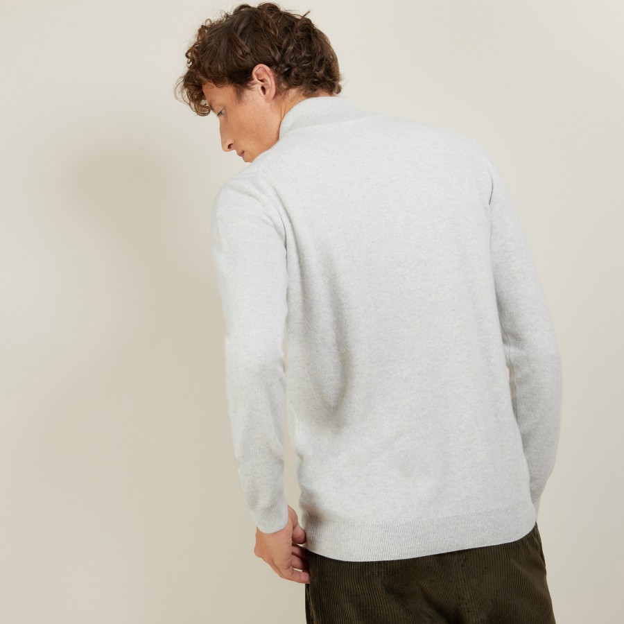 Pull en cachemire col zippé - Emile