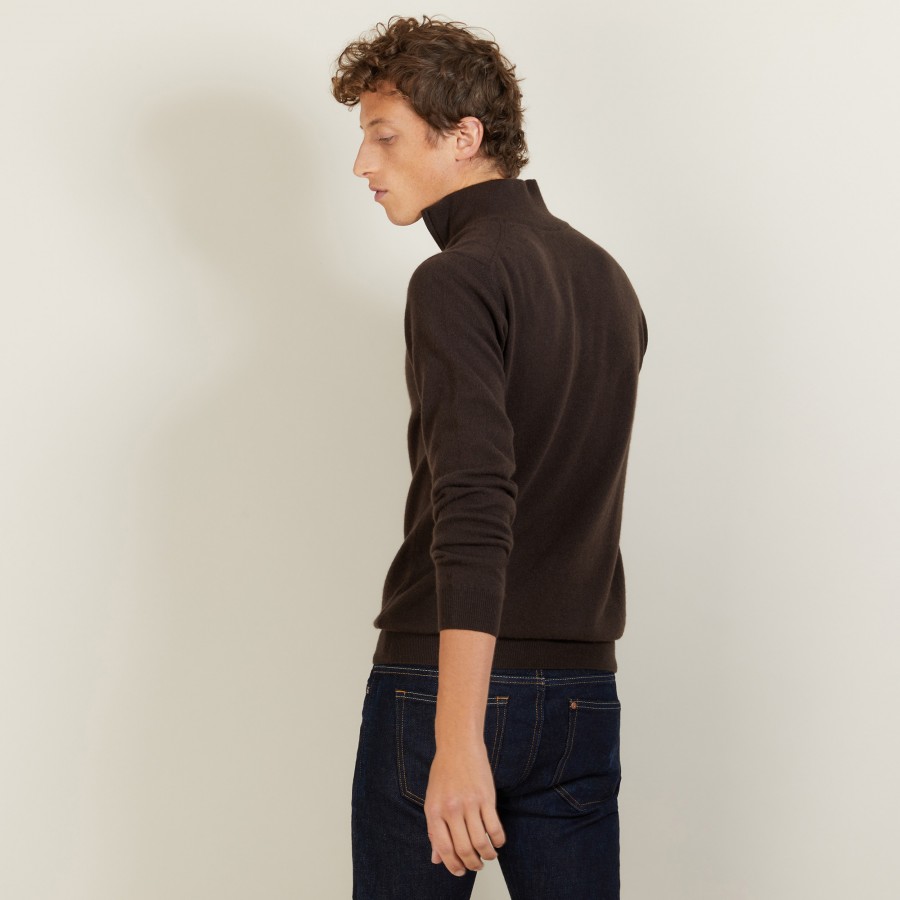 Pull en cachemire col zippé - Emile