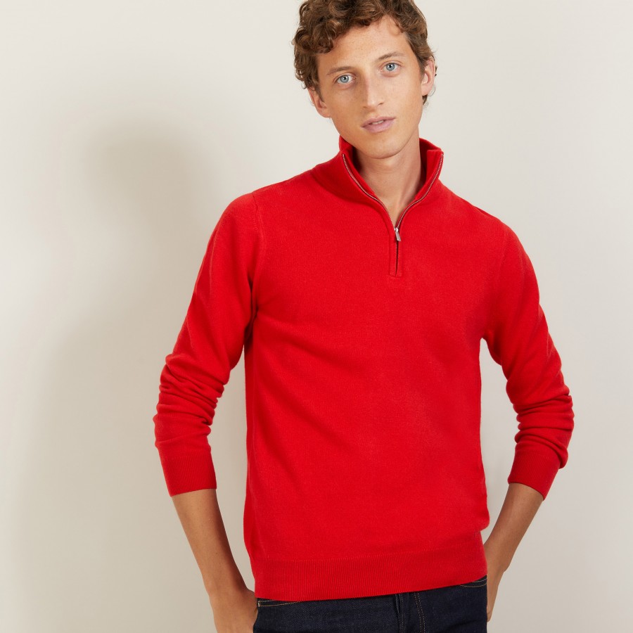 Pull en cachemire col zippé - BLAISE