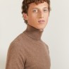 Pull col roulé en cachemire - Bruno 7041 baltique - 06 Marron clair