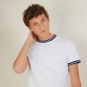 Tri-color pique cotton t-shirt - Duc