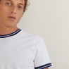 Tri-color pique cotton t-shirt - Duc