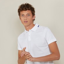Short-sleeved cotton pique polo shirt - Babel