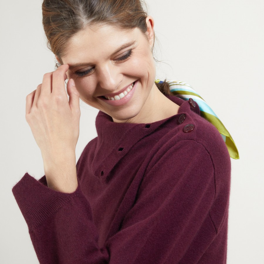 Cashmere sweater with button-down collar - Gretel bis