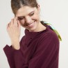 Pull col boutonné en cachemire - Gretel bis 7080 dahlia - 52 Rouge
