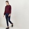 Pull col boutonné en cachemire - Gretel bis 7080 dahlia - 52 Rouge
