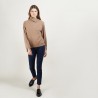 Pull col boutonné en cachemire - Gretel bis 7080 dahlia - 52 Rouge