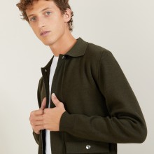 Veste à poches en laine - Leopol 7050 bronze - 83 Kaki