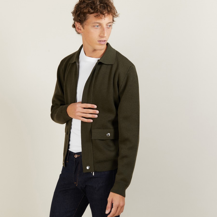 Wool jacket with pockets - Leopol