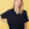 Chemise ample en côtes plates - Molly 7240 marine - 05 Bleu marine
