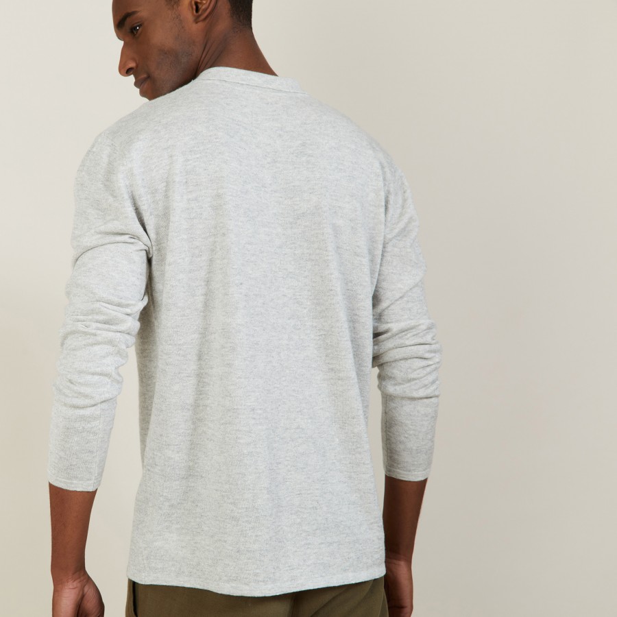 Chemise manches longues en lin cachemire - Bazar 7240 marine - 05 Bleu marine