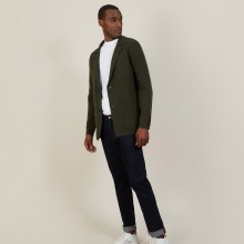 Blazer à poches en coton - Bacari 7212 fusain - 83 Kaki