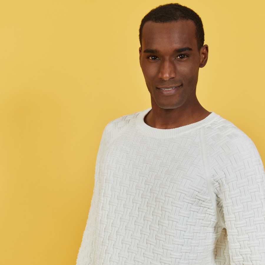Organic cotton raglan sleeve sweater - Pepino
